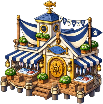 The finished fish market of Coral Sound