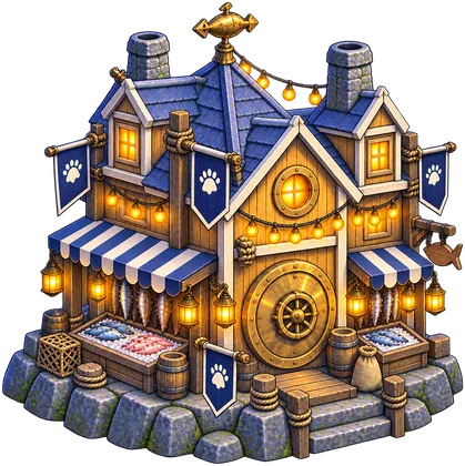 The finished fish market of Misty Fjord